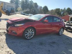 Salvage cars for sale at Mendon, MA auction: 2017 Mazda 3 Touring