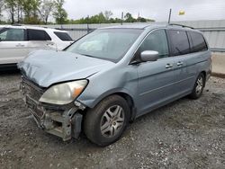 Salvage cars for sale at Spartanburg, SC auction: 2007 Honda Odyssey EX