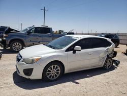 Salvage cars for sale at Andrews, TX auction: 2013 Subaru Impreza Premium