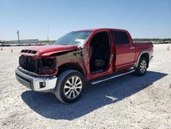 Salvage trucks for sale at New Braunfels, TX auction: 2015 Toyota Tundra Crewmax Limited