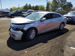 Chevrolet salvage cars for sale: 2017 Chevrolet Malibu LT