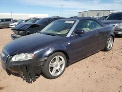 Salvage cars for sale from Copart Phoenix, AZ: 2007 Audi A4 2.0T Cabriolet