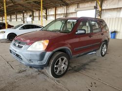 Honda cr-v lx salvage cars for sale: 2004 Honda CR-V LX