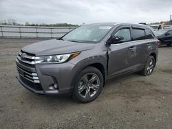 Salvage cars for sale at Fredericksburg, VA auction: 2019 Toyota Highlander Limited