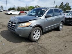 Salvage cars for sale at Denver, CO auction: 2009 Hyundai Santa FE SE