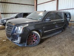 Salvage cars for sale from Copart Houston, TX: 2016 Cadillac Escalade ESV Luxury