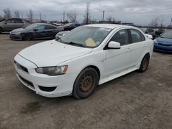 Salvage cars for sale from Copart Montreal Est, QC: 2012 Mitsubishi Lancer SE
