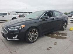 Salvage cars for sale at Grand Prairie, TX auction: 2020 Ford Fusion Titanium