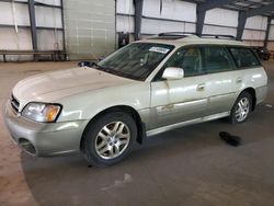 Salvage cars for sale at Graham, WA auction: 2002 Subaru Legacy Outback Limited