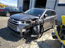 Salvage cars for sale from Copart Windsor, NJ: 2019 Toyota Highlander SE