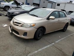 Salvage cars for sale from Copart Vallejo, CA: 2011 Toyota Corolla Base