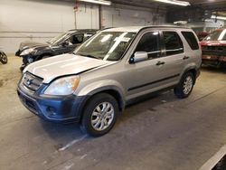 Salvage cars for sale at Wheeling, IL auction: 2005 Honda CR-V EX