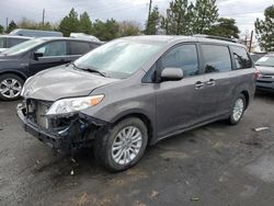 Toyota Sienna XLE Vehiculos salvage en venta: 2015 Toyota Sienna XLE