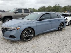 Salvage cars for sale from Copart Houston, TX: 2021 Honda Accord Sport