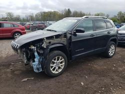 Salvage cars for sale at Chalfont, PA auction: 2018 Jeep Cherokee Latitude Plus