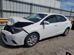Salvage cars for sale from Copart Dyer, IN: 2015 Toyota Corolla L