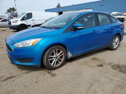 Salvage cars for sale at Woodhaven, MI auction: 2017 Ford Focus SE