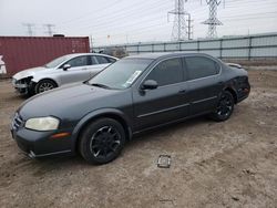 Salvage cars for sale at Elgin, IL auction: 2001 Nissan Maxima GXE