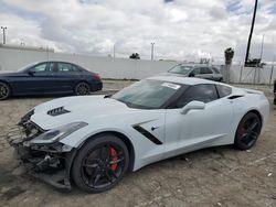 Salvage cars for sale at Van Nuys, CA auction: 2018 Chevrolet Corvette Stingray Z51 1LT