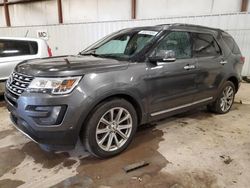 Salvage cars for sale at Lansing, MI auction: 2016 Ford Explorer Limited