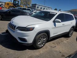 Jeep salvage cars for sale: 2020 Jeep Cherokee Latitude Plus