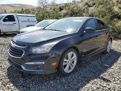 Salvage cars for sale at Reno, NV auction: 2015 Chevrolet Cruze LTZ
