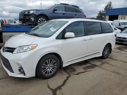 Salvage cars for sale from Copart Woodhaven, MI: 2020 Toyota Sienna XLE