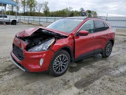 Vehiculos salvage en venta de Copart Spartanburg, SC: 2022 Ford Escape SEL