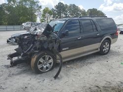 Salvage cars for sale at Loganville, GA auction: 2007 Ford Expedition EL Eddie Bauer