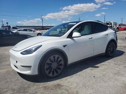 Salvage cars for sale at Sun Valley, CA auction: 2022 Tesla Model Y