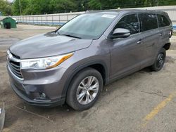 Salvage cars for sale from Copart Eight Mile, AL: 2016 Toyota Highlander LE