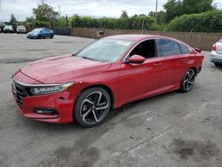 Salvage cars for sale from Copart San Martin, CA: 2018 Honda Accord Sport
