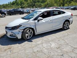 Salvage cars for sale at Hurricane, WV auction: 2016 Chevrolet Cruze Premier