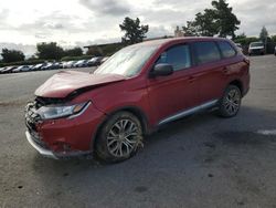 Salvage cars for sale at San Martin, CA auction: 2017 Mitsubishi Outlander ES