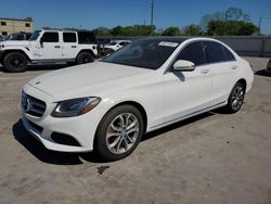 Salvage cars for sale at Wilmer, TX auction: 2017 Mercedes-Benz C 300 4matic