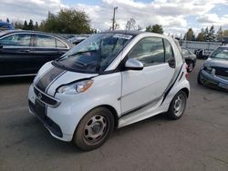 Salvage cars for sale at Woodburn, OR auction: 2015 Smart Fortwo Pure