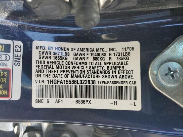 2006 Honda Civic LX