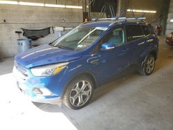 Salvage cars for sale from Copart Angola, NY: 2017 Ford Escape Titanium