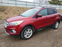 Salvage cars for sale from Copart Davison, MI: 2017 Ford Escape SE