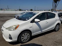 Salvage cars for sale from Copart Van Nuys, CA: 2013 Toyota Prius C