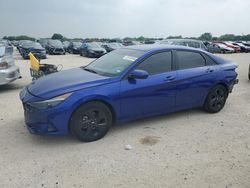 Salvage cars for sale at San Antonio, TX auction: 2023 Hyundai Elantra Blue
