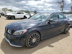 Mercedes-Benz C 400 4matic salvage cars for sale: 2015 Mercedes-Benz C 400 4matic