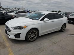 Salvage cars for sale at Grand Prairie, TX auction: 2020 Ford Fusion SEL
