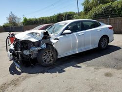 Salvage cars for sale at San Martin, CA auction: 2019 KIA Optima LX