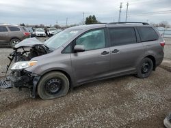 Salvage cars for sale from Copart Ontario Auction, ON: 2017 Toyota Sienna