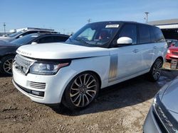 Salvage cars for sale at Chicago Heights, IL auction: 2017 Land Rover Range Rover Autobiography