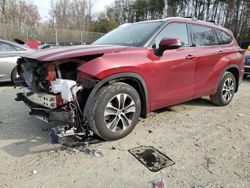 Toyota Highlander salvage cars for sale: 2020 Toyota Highlander Hybrid XLE