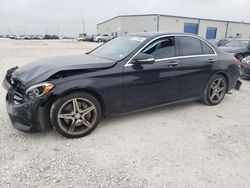 Mercedes-Benz salvage cars for sale: 2015 Mercedes-Benz C 400 4matic