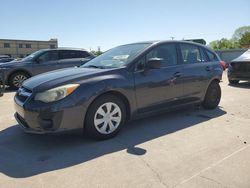 Salvage cars for sale at Wilmer, TX auction: 2013 Subaru Impreza