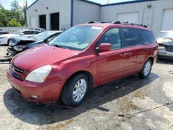 Salvage cars for sale at Savannah, GA auction: 2007 KIA Sedona EX